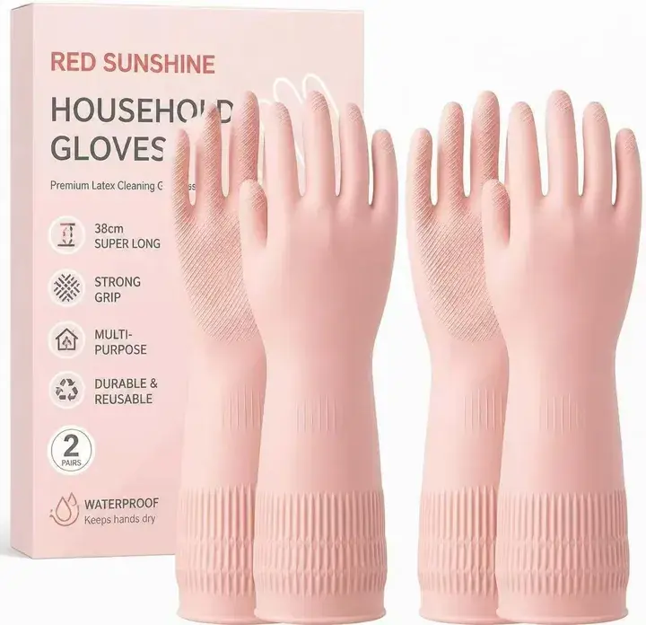 Light pink 38 centimetre household glove box